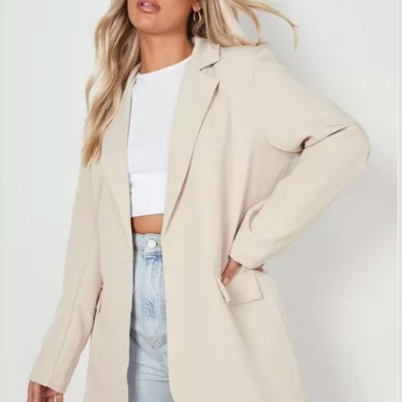 Boohoo Plus Jackets & Blazers - boohoo cream blazer